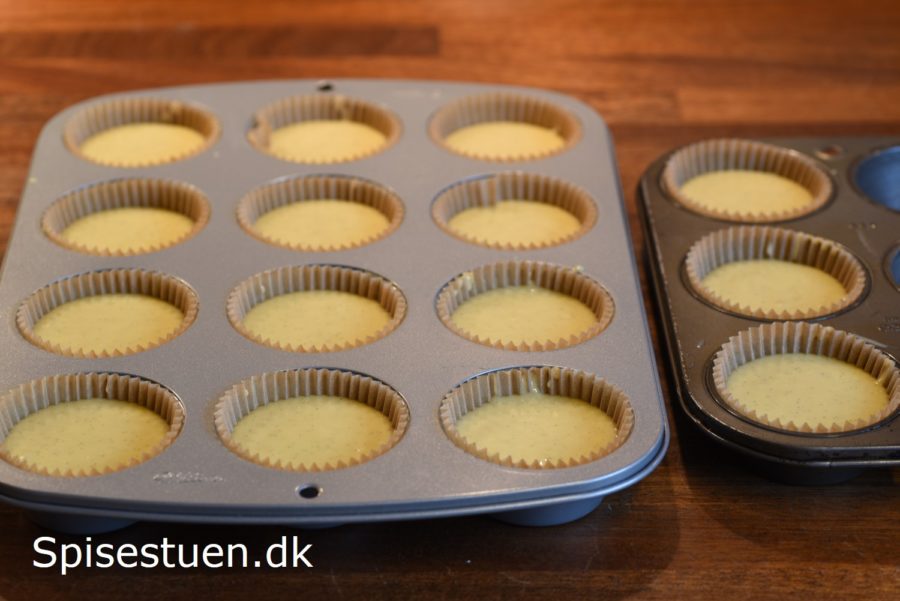 Vaniljemuffins med chokoladecreme